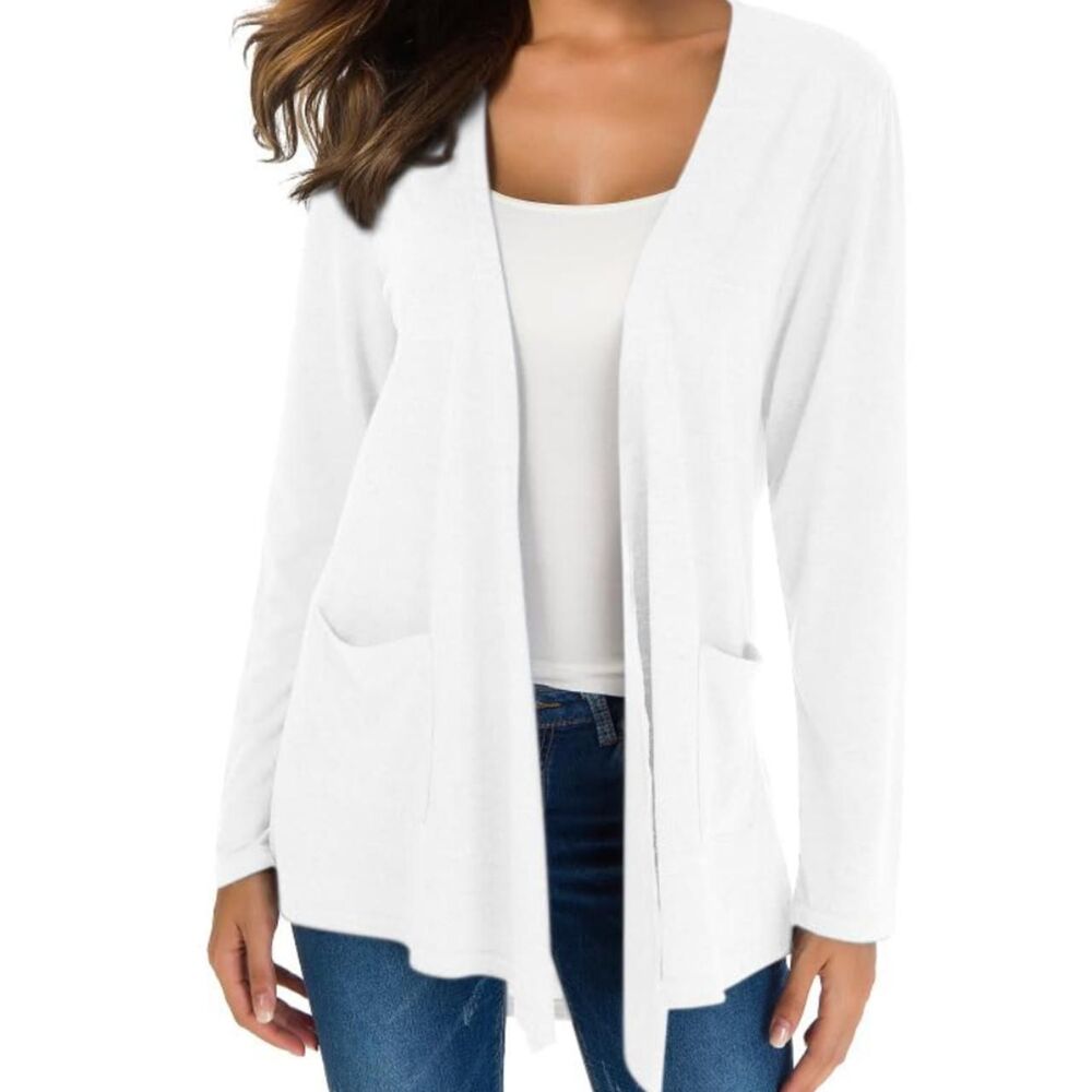 Unbranded Women's White Cardigan